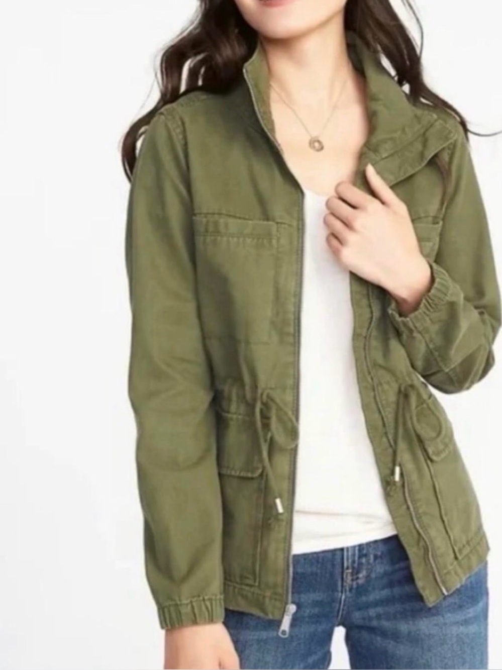 Old Navy Olive Utility Jacket